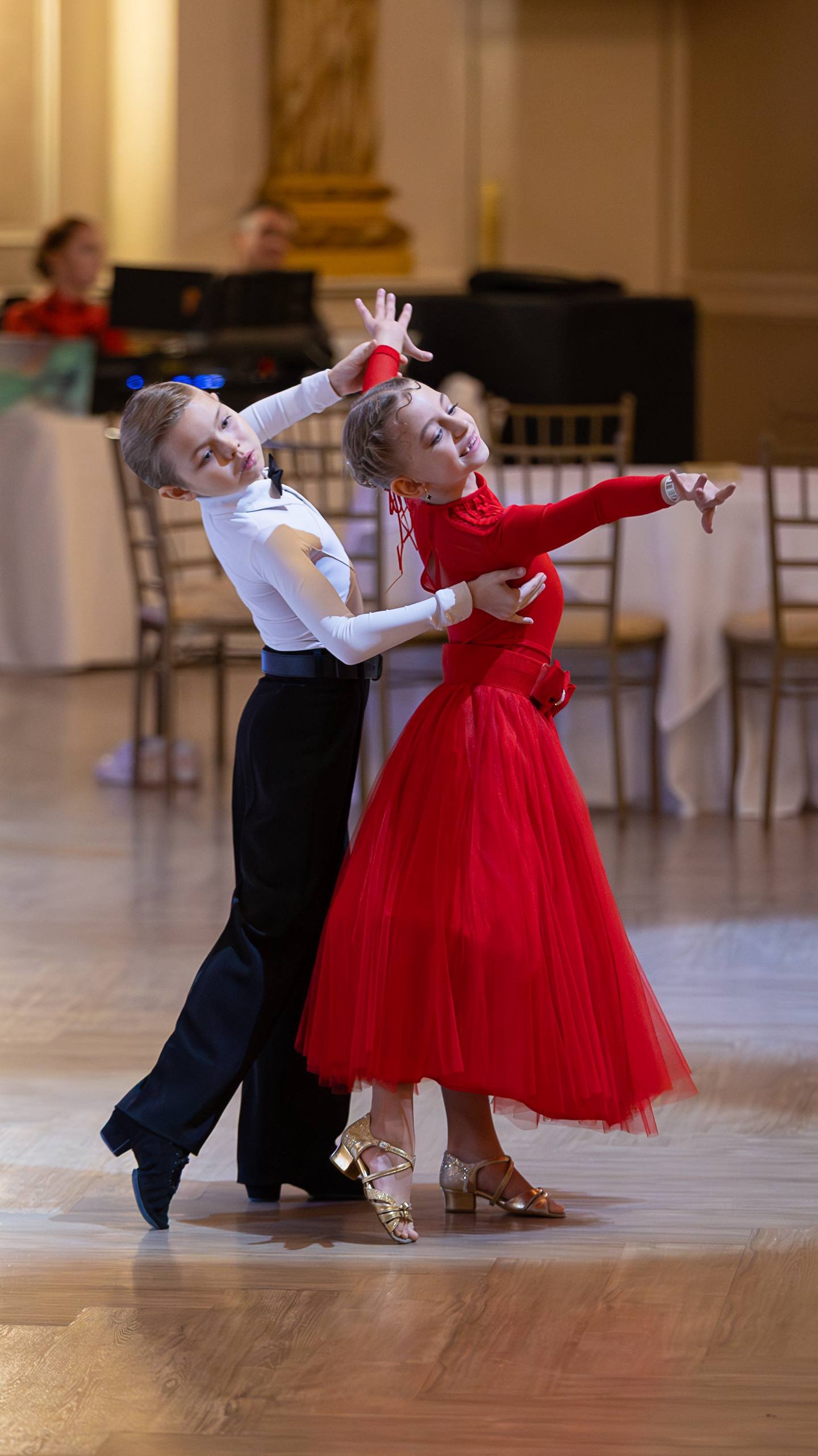 Children dancesport couple