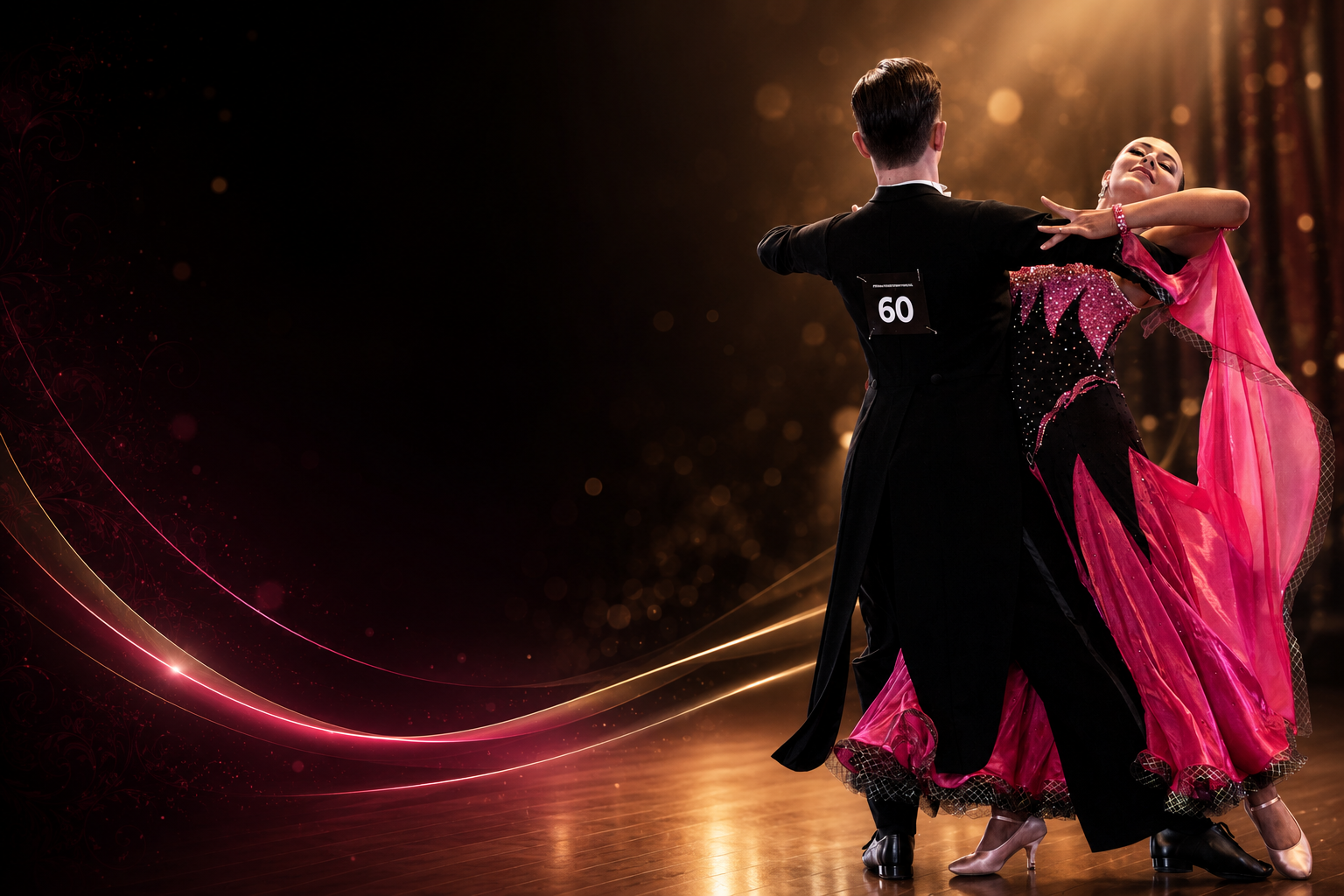Teen ballroom dancers